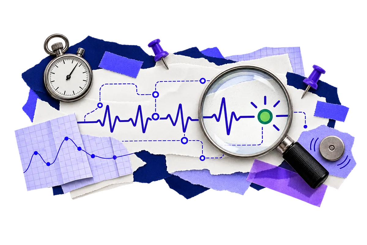 24/7 website monitoring collage with uptime checks and alerts