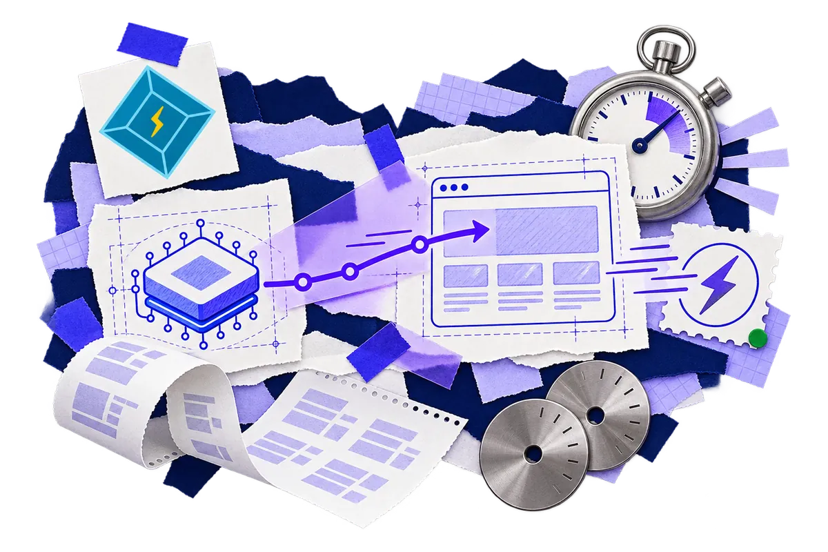 LiteSpeed Cache collage showing server-level caching making a website load faster