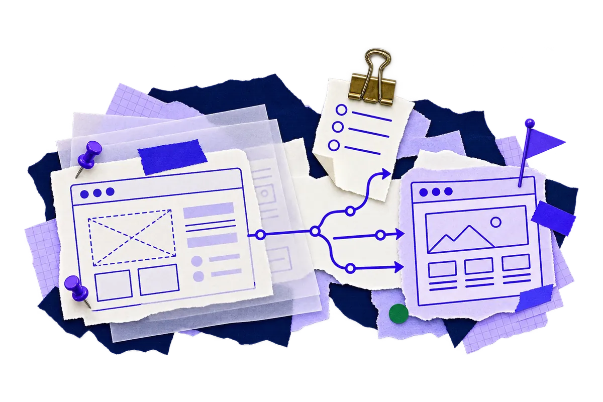Staging site collage: a private copy of a website tested and pushed live in one click